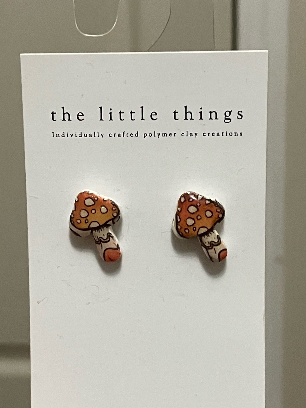 Mushroom earrings